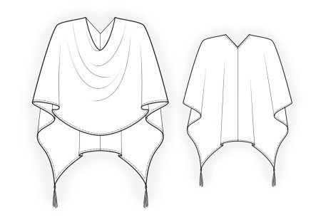 Накидки на платья лекало