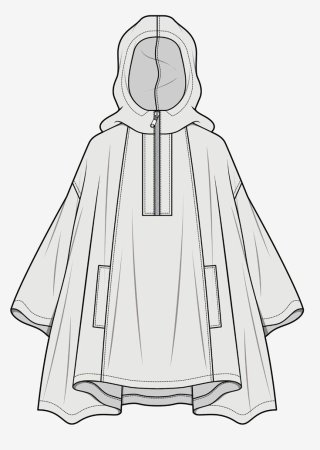 Узоры на капюшоне плаща