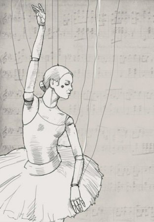 Марионетка балерина