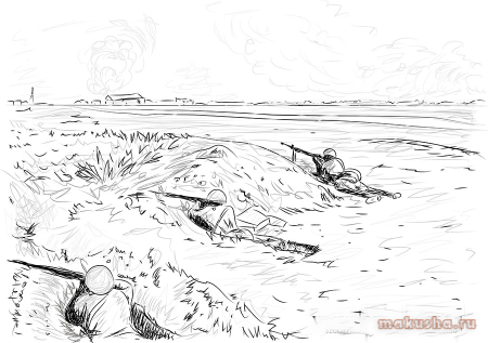 Рисунок на тему война карандашом