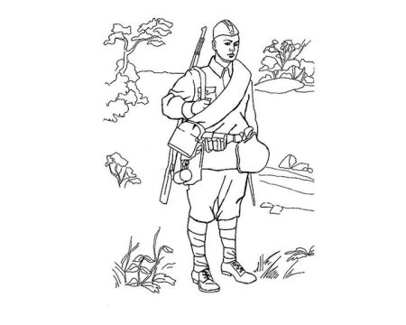 Рисунок солдату