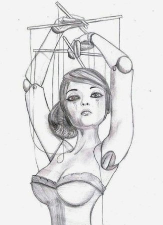 Марионетка рисунок карандашом для срисовки