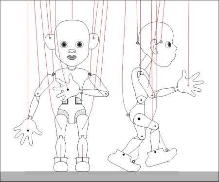 Эскиз куклы для театра