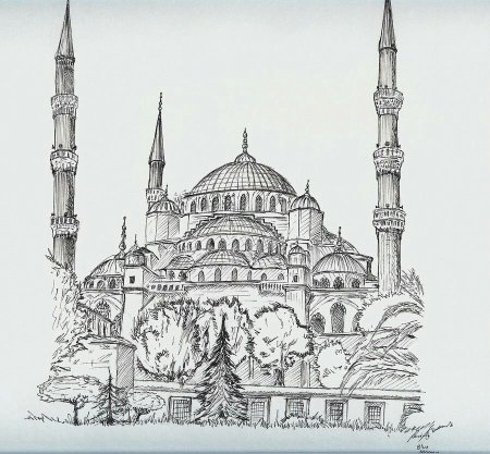 Мечеть Стамбул скетч
