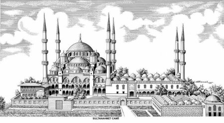 Храм Святой Софии в Константинополе раскраска