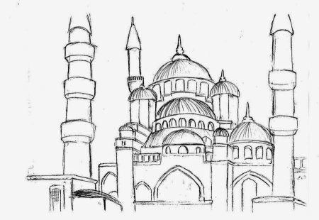 Мечеть карандашом