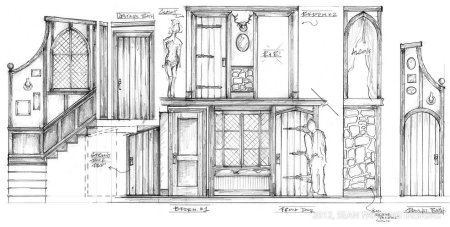 Чертеж декораций