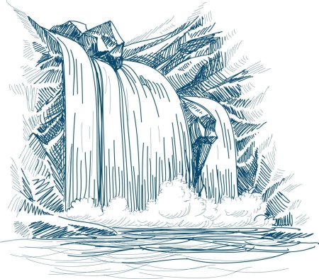 Водопад Графика