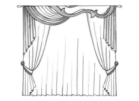 Шторы раскраска