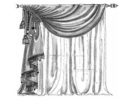Шторы в векторной графике