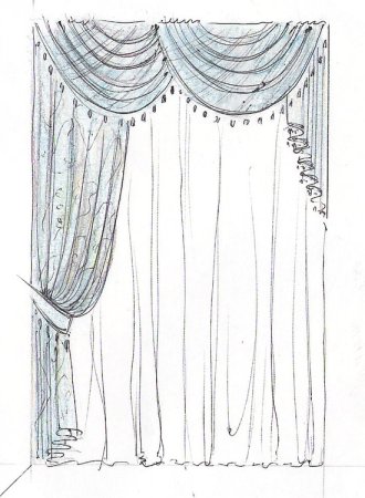 Занавески набросок