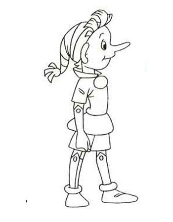 Раскраска Пиноккио Дисней