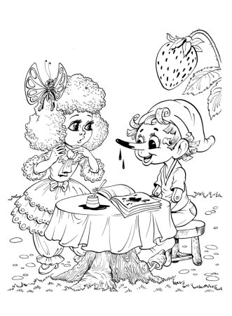 Иллюстрации к любимой книге Буратино