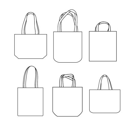 Сумка шоппер зарисовка