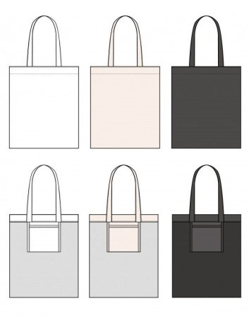 Шоппер технический эскиз