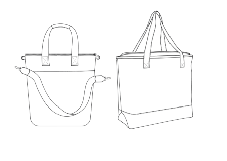 Эскиз сумки шоппер