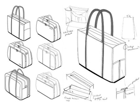 Технический эскиз сумки
