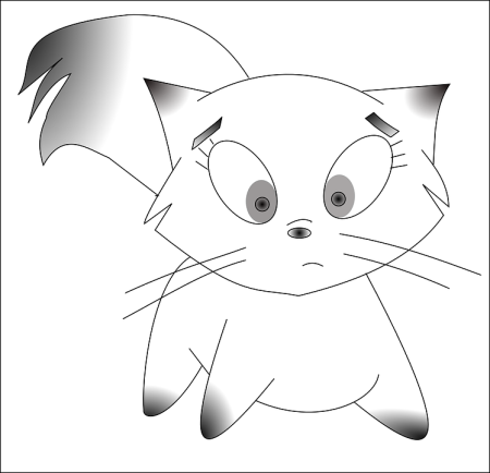 Котик эскиз