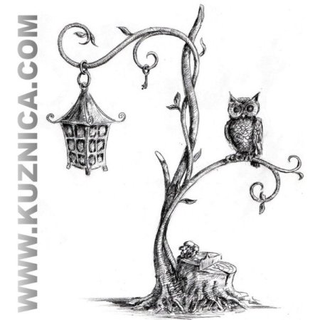 Кованые фонари эскизы