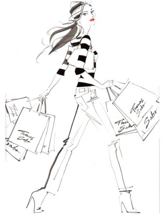 Фэшн раскраска