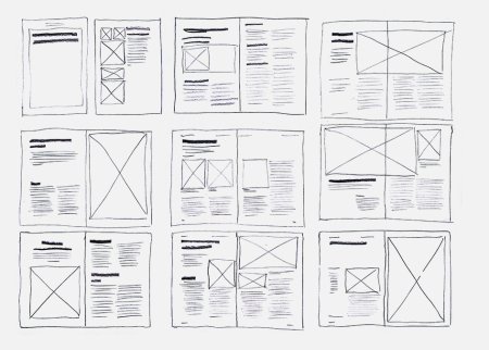 Макет разворота журнала