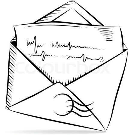 Раскраска письмо