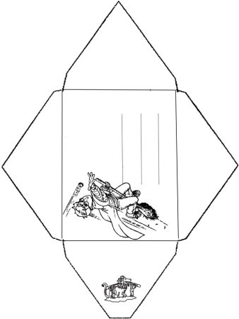 Конверт Гарри Поттера для распечатки