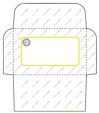 Трафарет конверта