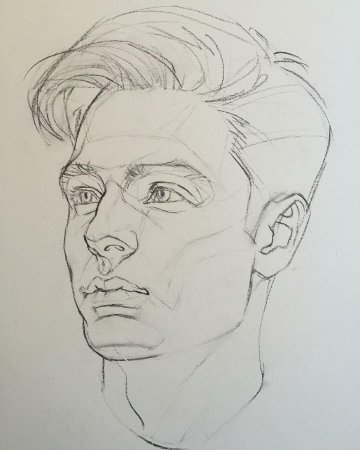 Зарисовки лица человека