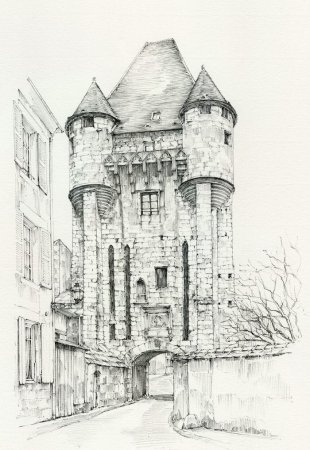 Городская архитектура карандашом