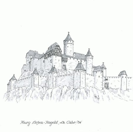 Средневековый замок эскиз