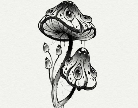 Тату мухомор