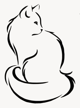 Контур кошки