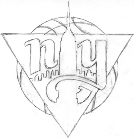 Эскизы логотипов карандашом