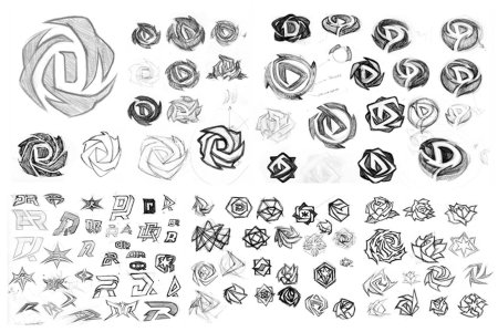 Скетчи логотипов