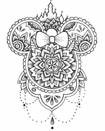 Мандала эскиз мини