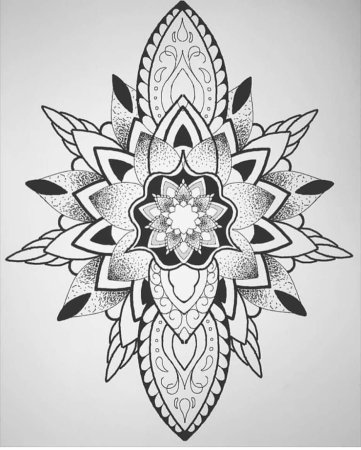 Мандала dotwork