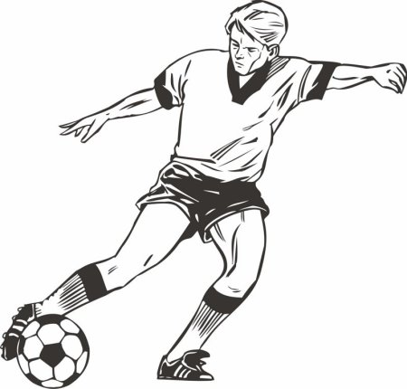 Набросок футболиста