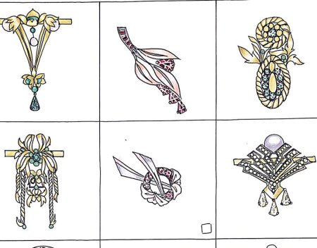 Стилизованные цветы орнамент