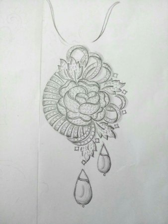 Раскраска брошь