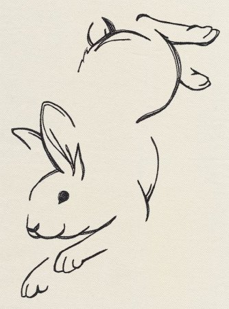 Заяц для выжигания по дереву