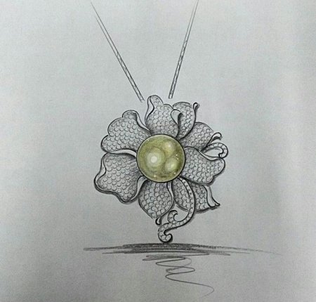 Орнамент цветы простой