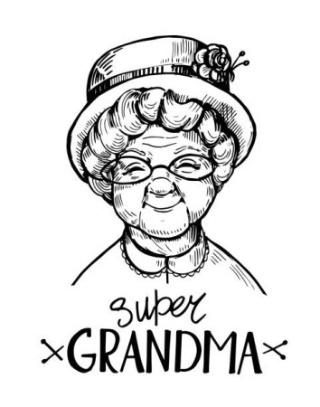 Бабушка Графика