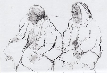 Зарисовки пожилых людей