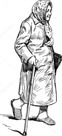 Наброски людей в старинной одежде