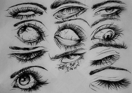 Глаза скетчи для рисования