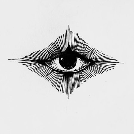 Тату глаз Графика