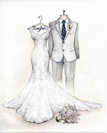 Свадебные рисунки