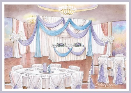 Эскизы свадебного декора