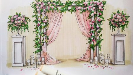 Макет свадебного декора
